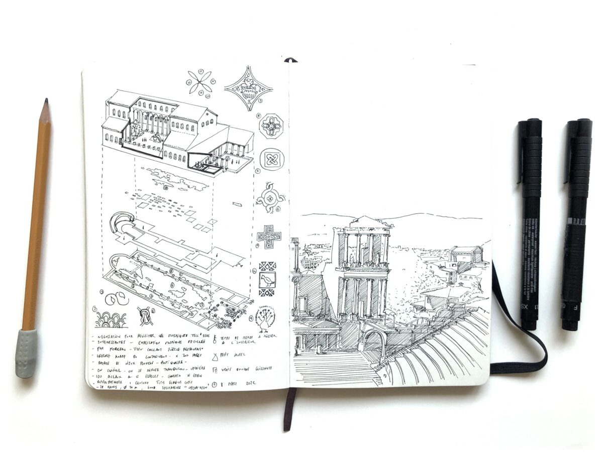 Les ateliers du Comptoir : le croquis pas à pas